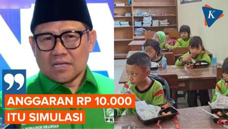 Tanggapi Anggaran Makan Bergizi Rp 10.000, Cak Imin: Bagian Proses Simulasi