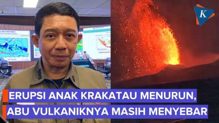 Kepala BNPB: Erupsi Anak Krakatau Sudah Menurun, Sebaran Abu Vulkaniknya Masih Ada