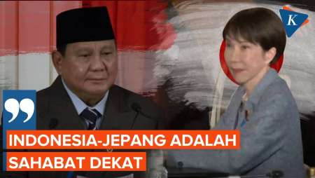Prabowo Sebut Indonesia-Jepang Sahabat Dekat Di Hadapan PM Sanae Takaichi