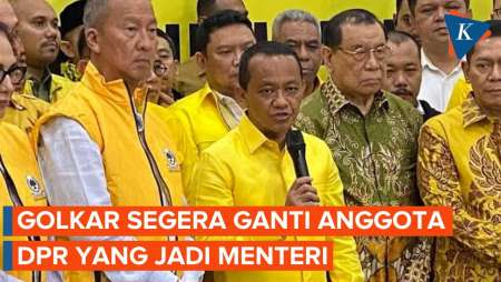 Golkar Segera Ajukan Pengganti Anggota DPR yang Masuk Kabinet Prabowo