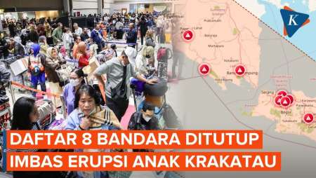 8 Bandara Ditutup Akibat Erupsi Gunung Anak Krakatau, Berikut Daftarnya