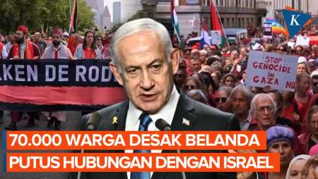 Geram dengan Genosida! 70.000 Warga Tuntut Belanda Putus Hubungan dengan Israel