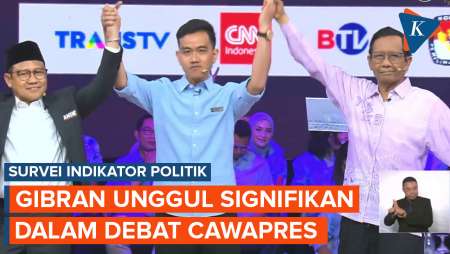 Survei Indikator Politik: Gibran Dinobatkan sebagai Pemenang dalam Debat Cawapres