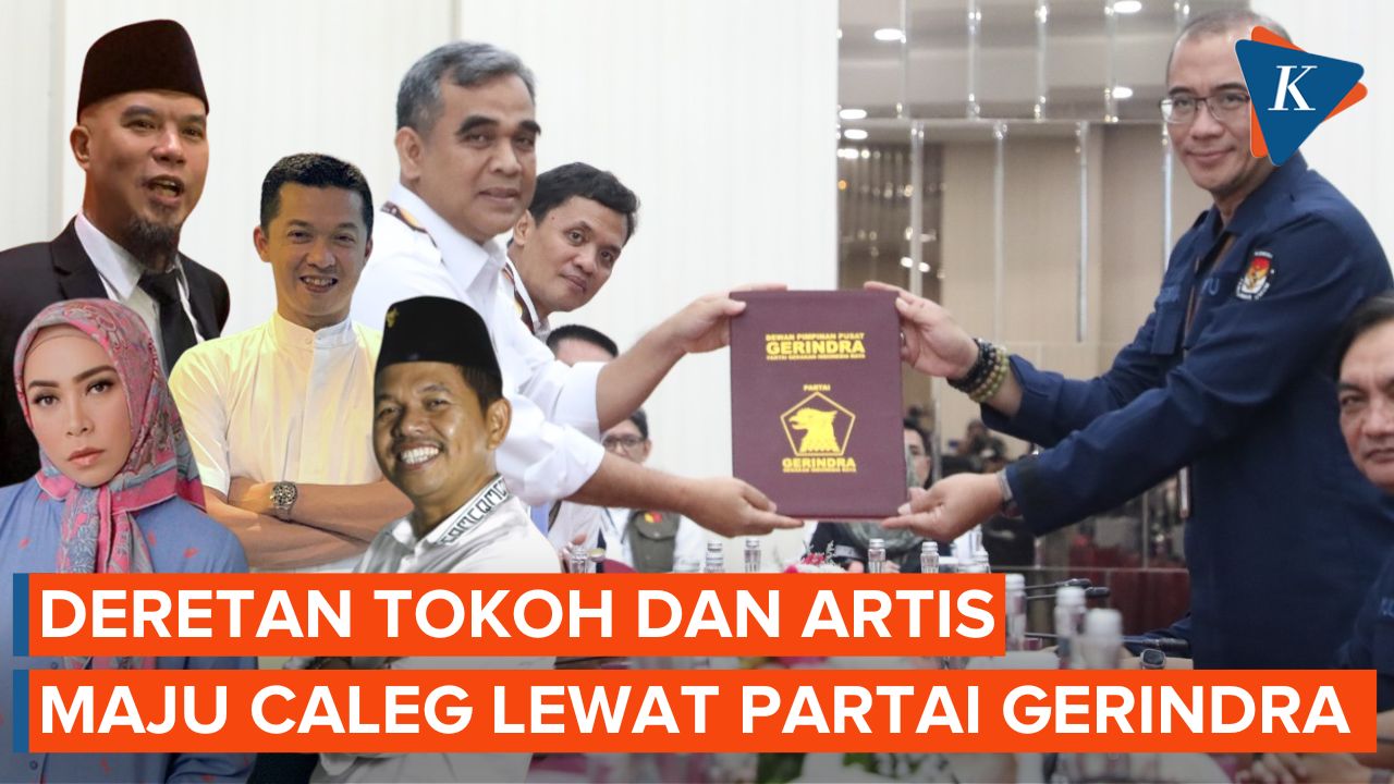 Deretan Selebritas yang Maju sebagai Bakal Caleg Partai Gerindra di Pileg 2024