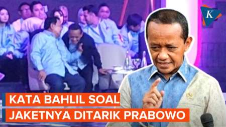 Klarifikasi Bahlil soal Prabowo Tarik Jaketnya Saat Debat Cawapres