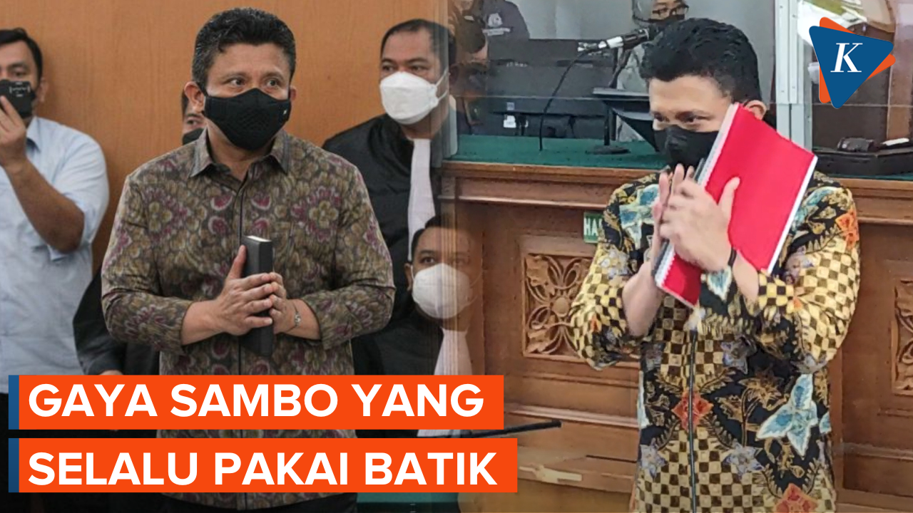 Potret Sambo yang Pakai Batik Saat Sidang di PN Jaksel