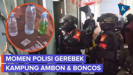 Momen Polisi Gerebek Kampung Ambon Dan Boncos
