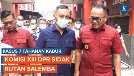 Momen Komisi XIII DPR Sidak Rutan Salemba Usai 7 Tahanan Kab