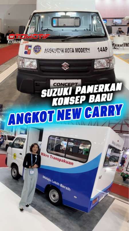 Suzuki Indonesia Memamerkan Konsep Suzuki New Carry Khusus Untuk Transportasi Publik.