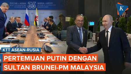 Momen Putin Bertemu Sultan Brunei Dan PM Malaysia Di KTT ASEAN-Rusia