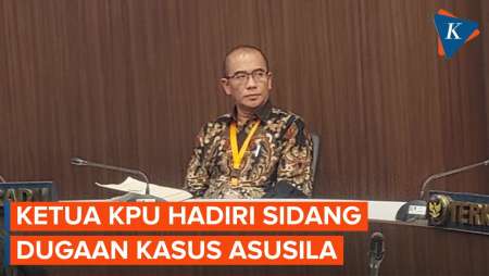Ketua KPU Hasyim Asy'ari Jalani Sidang Perdana Dugaan Rayu Anggota PPLN