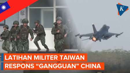 Kerahkan Jet Tempur F-16 AS, Taiwan Gelar Latihan Perang Respons Tekanan China