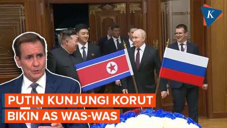 Kunjungan Putin ke Korea Utara Bikin AS Was-was