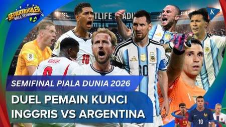 Duel Pemain Kunci Inggris Vs Argentina, Magis Messi Lawan Duet Kane-Bellingham