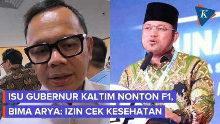 Isu Gubernur Kaltim Nonton F1 Di Singapura, Bima Arya: Kurang Monitor, Izinnya Cek Kesehatan