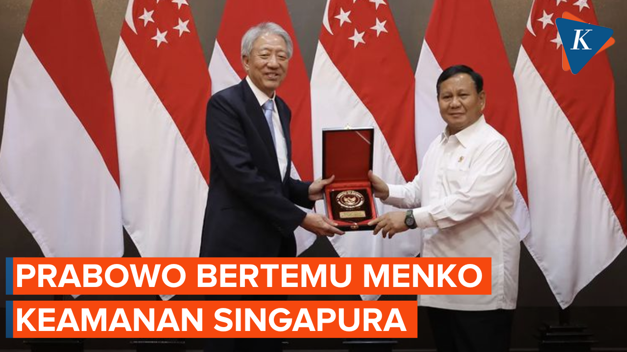 Ini yang Dibahas Prabowo Saat Bertemu Menko Keamanan Nasional Singapura
