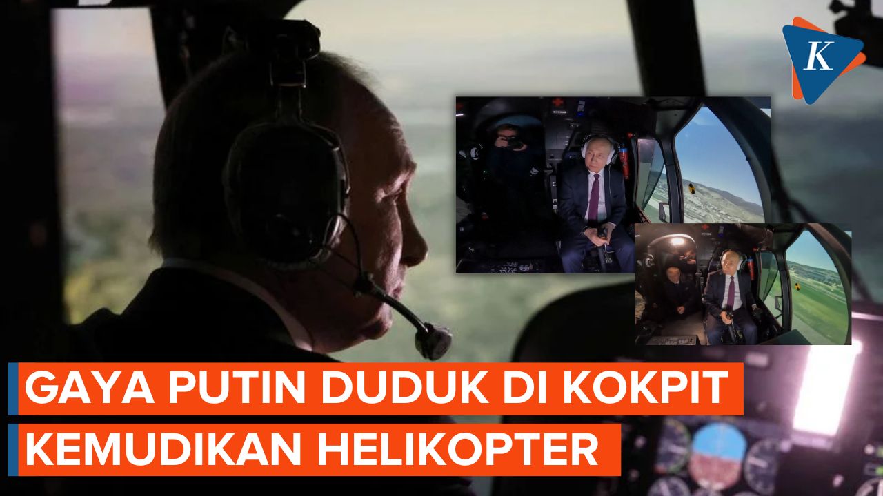 Tengok Gaya Lihai Vladimir Putin Kemudikan Helikopter
