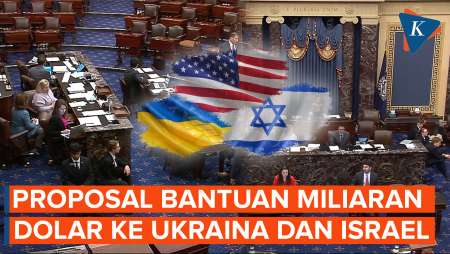 Senat AS Tolak Proposal Bantuan Militer ke Ukraina dan Israel