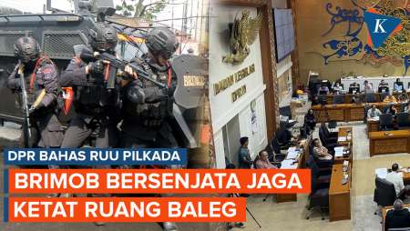 Pengakuan Anggota Brimob Jaga Ketat Ruang Baleg Saat DPR Bahas Revisi UU Pilkada