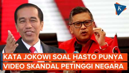 Respons Jokowi soal Hasto Mau Bongkar Video Skandal Petinggi Negara