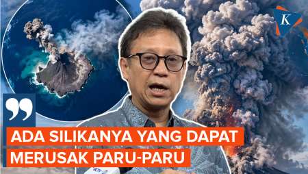 Bahaya Abu Vulkanik Anak Krakatau, Menkes: Dapat Merusak Paru-paru