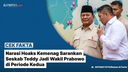 Narasi Hoaks Kemenag Sarankan Seskab Teddy Jadi Wakil Prabowo Di Periode Kedua