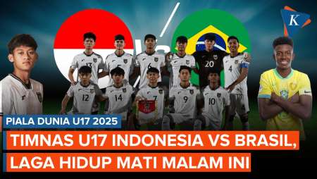 Jadwal Live Streaming Timnas Indonesia Vs Brasil Di Piala Dunia U17, Laga Hidup Mati Malam Ini!