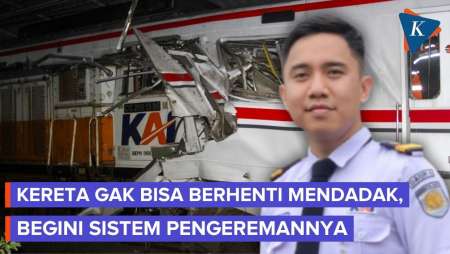 Masinis Ungkap Kereta Api Tak Bisa Langsung Berhenti Saat Direm, Begini Sistemnya