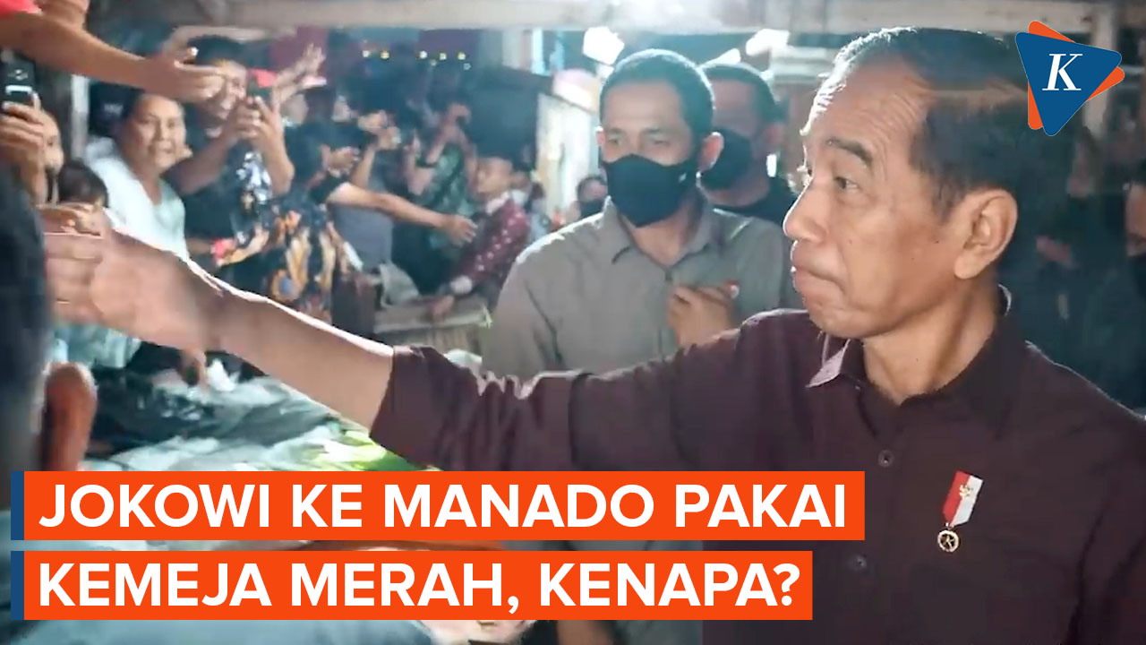 Tak Biasanya, Jokowi Pakai Kemeja Merah Marun Saat Kunjungan Kerja ke Manado