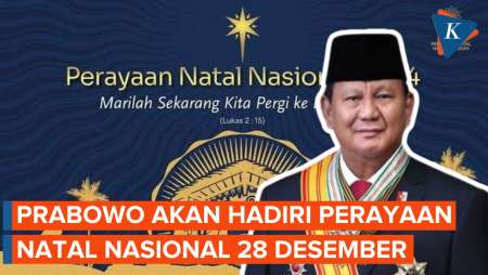 Prabowo Akan Hadiri Perayaan Natal Nasional di Indonesia Arena 28 Desember 2024