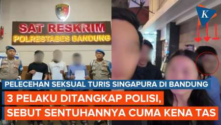 Polisi Tangkap 3 Pemuda yang Diduga Lecehkan Turis Singapura di Bandung