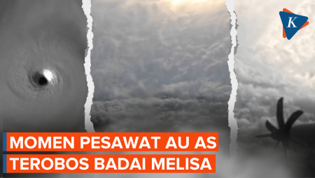 Penampakan Pusat Badai Melisa Dari Pesawat AU AS