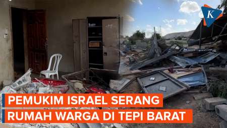 Situasi di Tepi Barat Usai Pemukim Israel Serang Rumah Warga, Bangunan Hancur