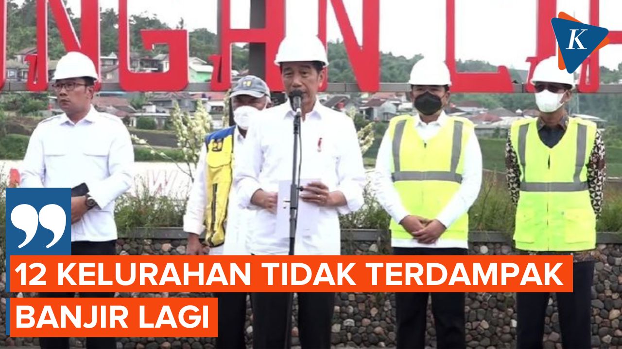Jokowi Klaim Bendungan Ciawi Mampu Kendalikan Banjir Jakarta