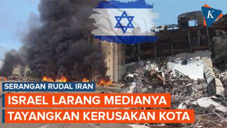 Dihantam Rudal Iran, Israel Larang Media Tayangkan Kerusakan Tel Aviv dan Sekitarnya 