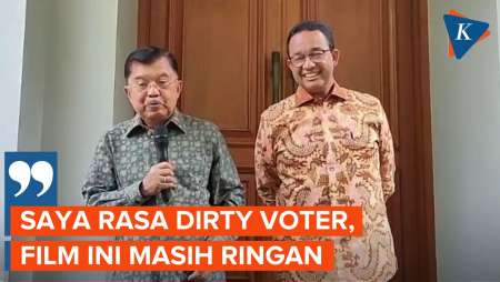 Jusuf Kalla Sebut Dirty Voter 25 Persen Lebih Ringan Dibanding Kenyataannya