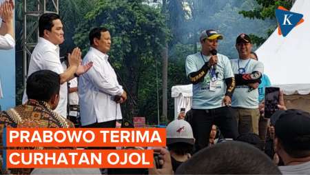 Ojol Curhat ke Prabowo, Minta Lahan Parkir Gratis dan Tempat Berteduh