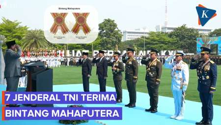 Prabowo Anugerahkan Bintang Mahaputera Ke Djamari Hingga Sjafrie Di HUT TNI