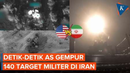 Detik-detik CENTCOM AS Serang Target di Iran, Klaim Hancurkan 140 Titik