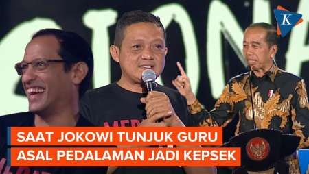Diangkat Jokowi Jadi Kepsek, Jawaban Kuswanto Bikin Nadiem Tertawa