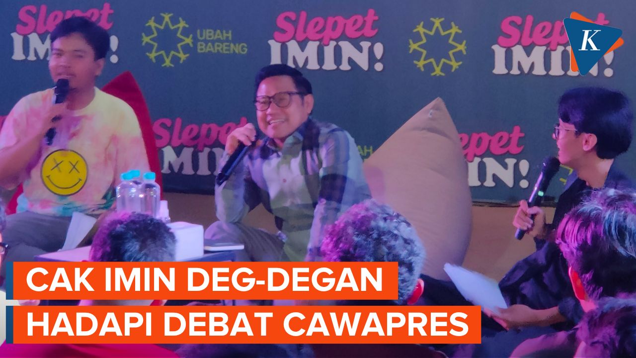 Cak Imin Akui &ldquo;Deg-degan&rdquo; Hadapi Mahfud dan Gibran di Debat Cawapres