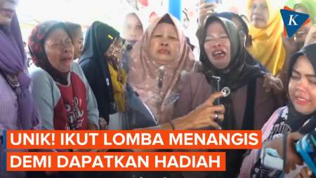 Uniknya Lomba di Tegal, Ibu-ibu Nangis Berjemaah Demi Dapatkan Hadiah