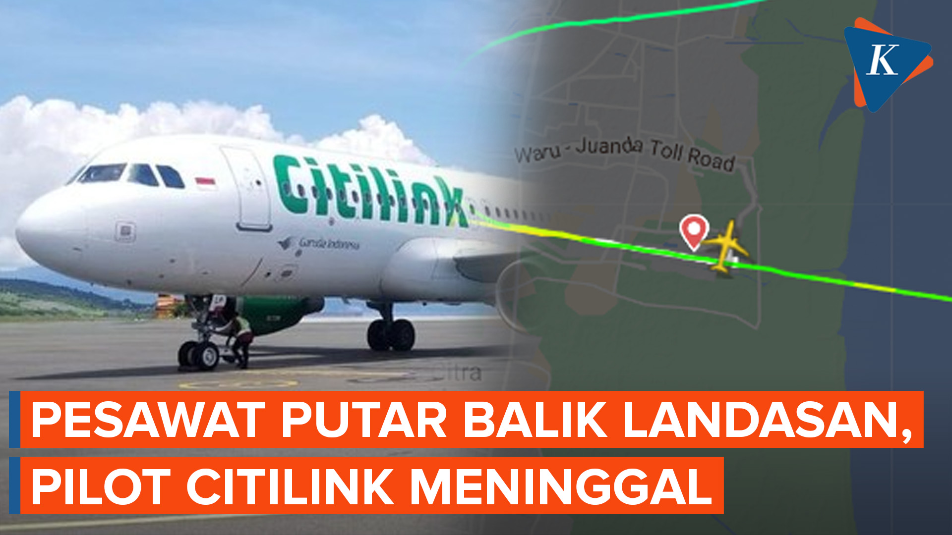 Pesawat Citilink Balik ke Bandara Juanda Surabaya Usai 15 Menit Lepas Landas