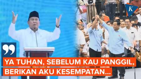 Teriak di Atas Panggung, Prabowo Doa Berharap Jadi Presiden