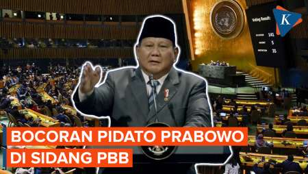Bocoran Isi Pidato Presiden Prabowo di Sidang PBB