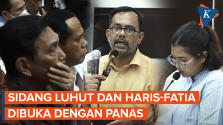 Momen Panas di Awal Sidang Luhut dan Haris-Fatia