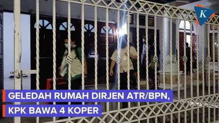 KPK Geledah Rumah Dirjen Kementerian ATR/BPN, Bawa 4 Koper
