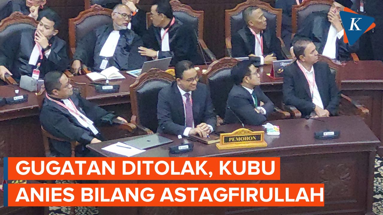 Ekspresi Anies-Muhaimin Saat MK Tolak Permohonannya, Timnya Bilang &ldquo;Astagfirullah&rdquo;