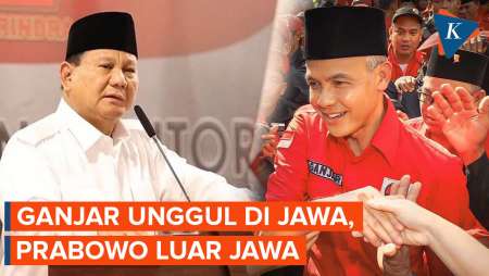 Survei Litbang Kompas: Ganjar Kuasai Jawa, Prabowo Unggul di Luar Jawa