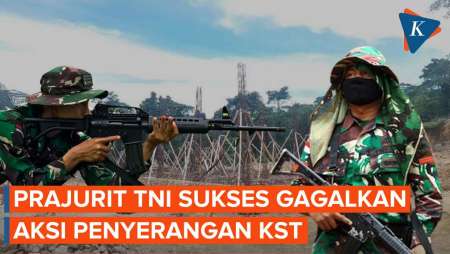 Prajurit TNI Sukses Gagalkan Teror KST di Papua
